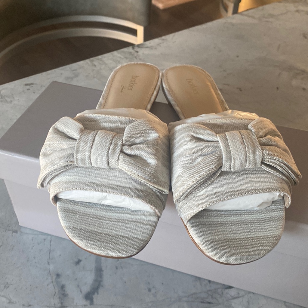 Botkier Marilyn Grey Stripe Size 75  95 Brand New Orig 98